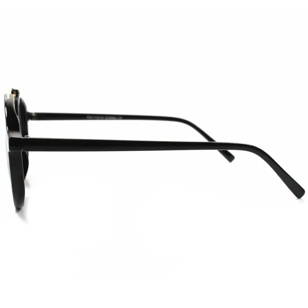 Old Indie Vintage Retro Hip Fashion Black Mens Womens Circle Round Sunglasses